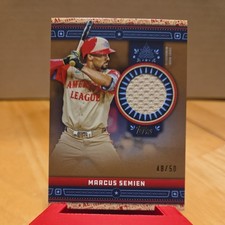 2024 Topps Update Series - All-Star Stitches Marcus Semien #ASR-MSE Gold /50 MEM