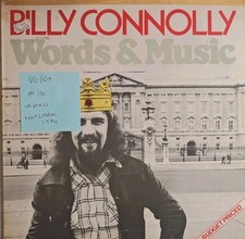 Billy Connolly Words & Music Vinyl Record LP VG/G+ TRA SAM 32 1975