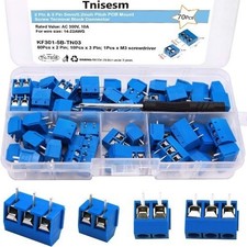70pcs 2 Pin 3 Pin 5mm 0.2inch Pitch PCB Mount Screw Terminal Block Connector