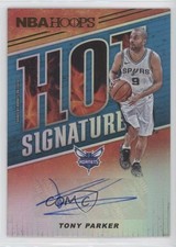 2018-19 Panini NBA Hoops Hot Signatures Tony Parker #HS-TPK Auto HOF 7xr