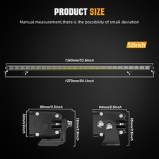 1022324252dual Color Drl Led Light Bar Spot Flood Offroad Truck Driving 4wd