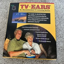 TV Ears Original Wireless Headset TV Listening Device Set 95KHz Infrared 2005