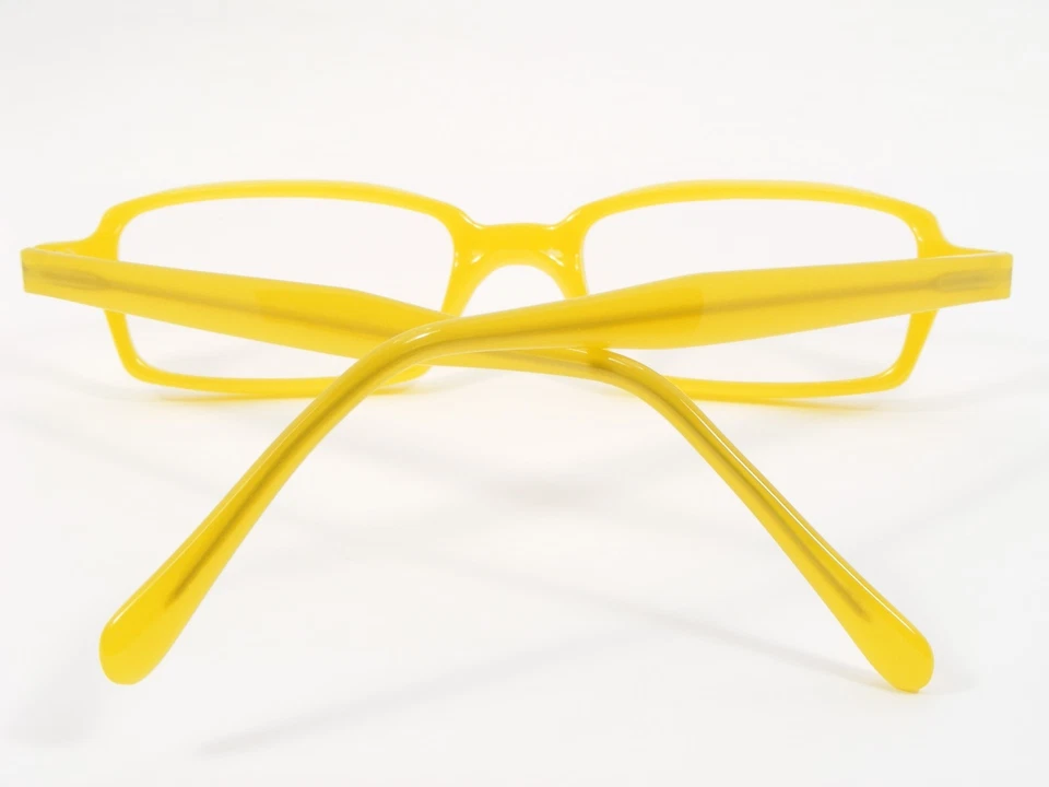 GAFAS ÚNICAS Hechas a Mano MO 219 0521 Amarillo ÚNICO RARO MARCO DE GAFAS 48-18-140 Foto 3 de 4