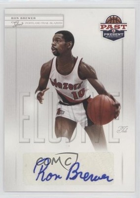 2011-12 Past & Present Elusive Ink Ron Brewer #RB Auto 9c6