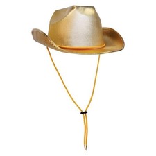 Beistle 66570-GD Adult Theatrical Cowboy Hat Gold