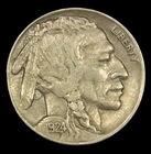 1924 5C Buffalo Nickel -Full Date -Choice AU- SMH 2109