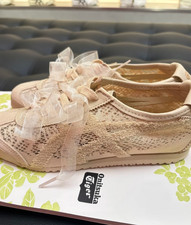 Patou x Onitsuka Tiger MEXICO 66 Casual Mary Jane Shoes Women Apricot