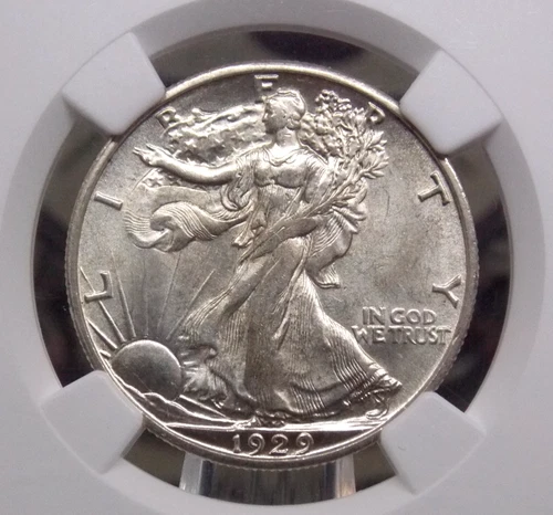 1929 "S" Walking LIBERTY Half Dollar 50c NGC MS62 #010 Uncirculated ECC&C, Inc.