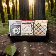 ✅That Patchwork Place Lot of 3 Quilting Books Focus On Florals, Stenciled Quilts