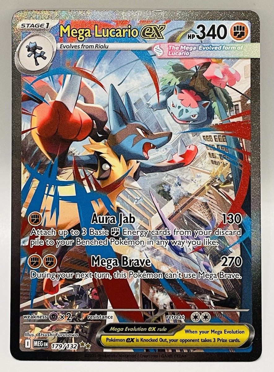 Mega Lucario ex Pokemon Special Illustration Rare 179/132