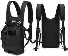 Comfortable Dog Front Carrier Backpack for Small Dogs - Adjustable Ventilated