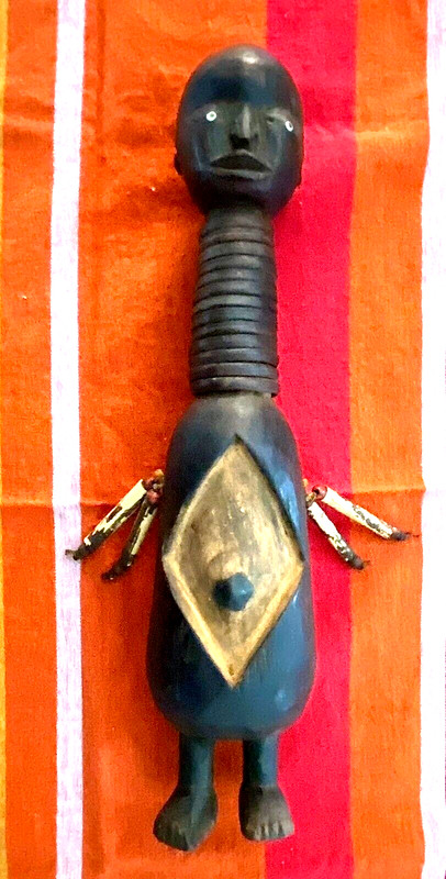 Namji Hand Carved Wood Figure -  Cameroon African Art
