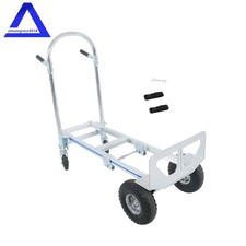 Aluminum Hand Truck 2 in 1 Folding Dolly Cart 1000 lbs Capacity Heavy Duty