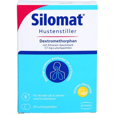 SILOMAT Hustenstiller DMP Zitron.-Geschm.7,7mg LUP 20 St PZN 18661475
