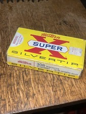 Western Winchester Super X 308 180 Grain Silvertip Empty Box With Divided Sleeve