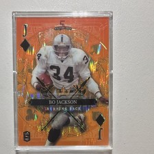 Panini Stacked Deck Foil Insert Bo Jackson Los Angeles Raiders Football Card
