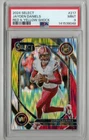 Jayden Daniels  - 2024 Select Club RC Red and Yellow Prizm Shock #217 PSA 9