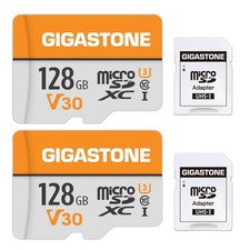 128GB Micro SD Card 2Pack, A1 V30 4K Video Recording, Compatible with Securit...