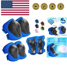 Kids Protective Gear Set Knee Pads for Kids 3-14 Toddler Knee and Elbow Pads...