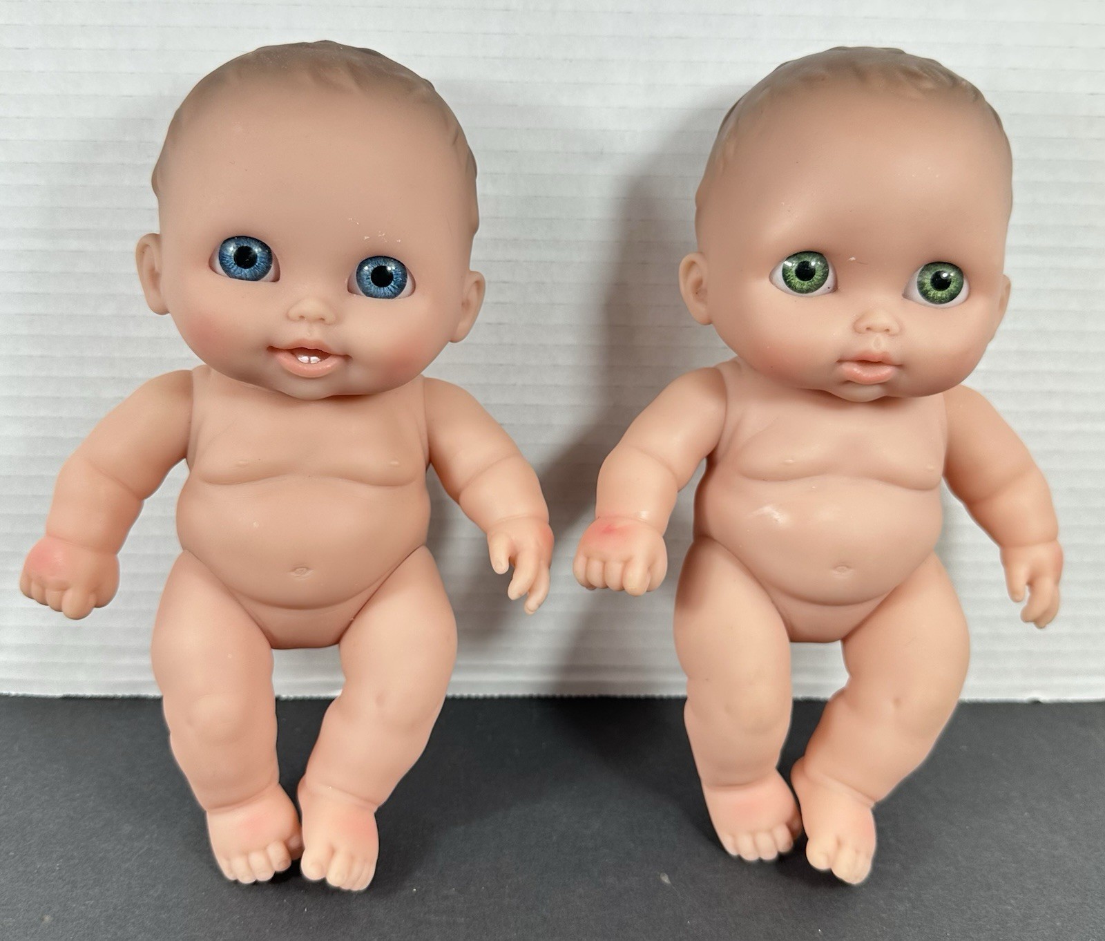 Pair  Berenguer Lil Cutesies Doll Small Vinyl Baby 28-10&15-