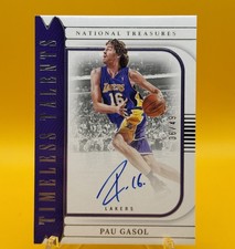 2022-23 Panini National Treasures 06/49 Pau Gasol #TTS-PAU Auto HOF