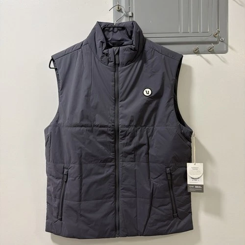 Vuori Echo Insulated Vest Grey V587 PrimaLoft Full Zip Men’s Size medium  - product listing photo