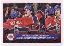 2023-24 Topps Stickers #257 Juraj Slafkovsky, Chris Wideman, Mike Hoffman