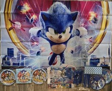 Sonic Party Set w 3x4FT Banner, Party favors, Decoration Accessories for 20