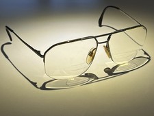 Vintage RARE Silhouette Eyeglass Frames M7105 C765 Aviator Pilot Silver Austria