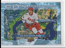 #CS-17 Sebastian Aho 2024-25 Upper Deck City Satellites Carolina Hurricanes