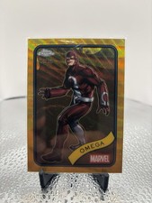 2025 Topps Chrome Marvel Comics Gold Wave Refractor /50 Omega #196