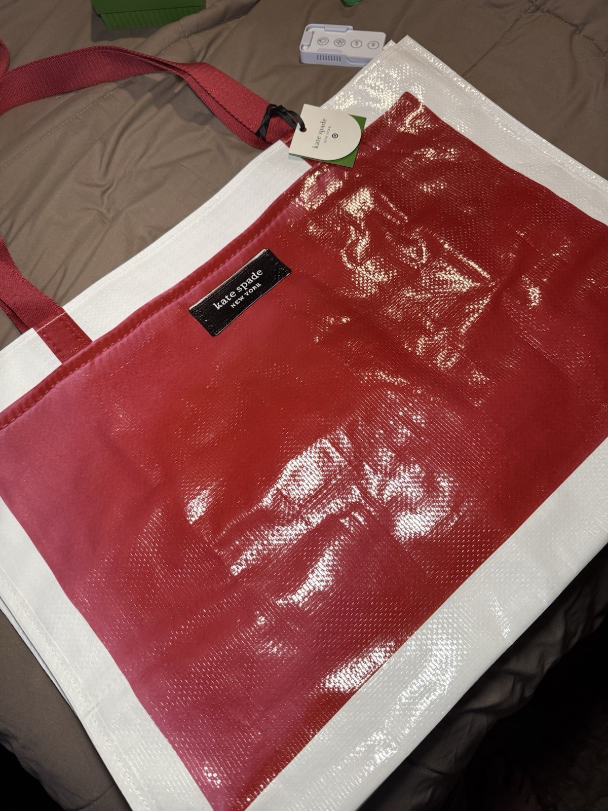 Large Kate Spade X Target Red Tote Bag Reusable  In Hand