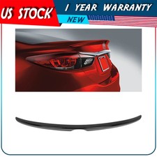Fit For 2014-2019 Mazda 3 4-door Sedan Painted Black Abs Brand New Rear Spoiler