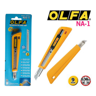 (10pcs) OLFA NA-1 Standard Duty Cutter Auto-Lock ComfortGrip Utility Knife