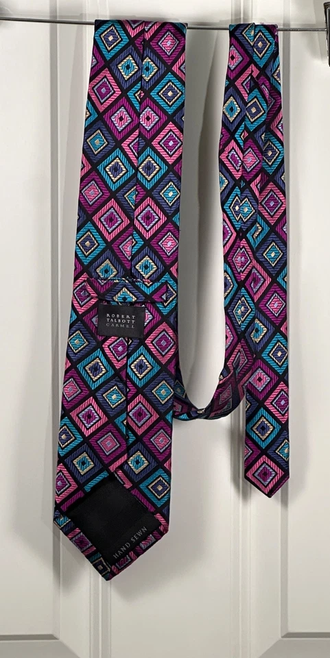 Corbata Robert Talbott Best Of Class Rosa Seda Carnaval 3 5/8 x 60 Foto 3 de 4