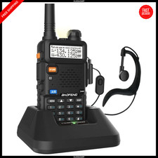 Digital Handheld Radio Scanner Fire Police VHF FM EMS Ham 2 Way Transceiver