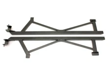 BMR Subframe Connectors Weld-On Black Hammertone Steel Ford Mustang Pair