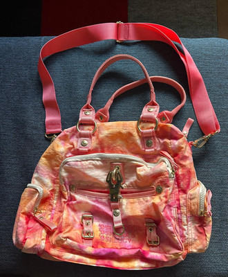 George Gina&Lucy GGL Gimmetall Damen Tasche bunt Batik orange pink mit Beutel