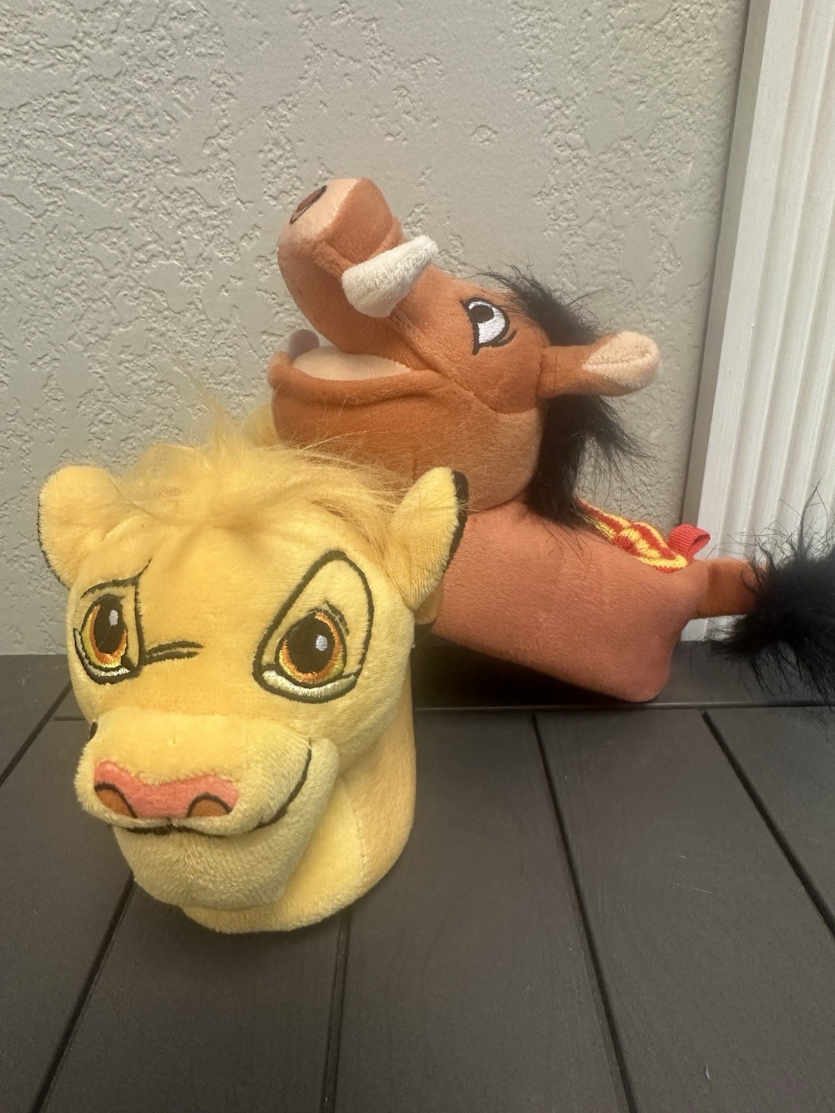 PANTOFOLA D’ORO Calzino pantofole Disney's Lion King bambino Pumbaa & Simba ragazzo taglia 5 6