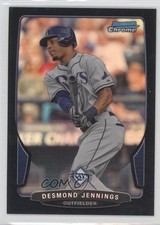 2013 Bowman Chrome Black Refractor 10/15 Desmond Jennings #111 0j6