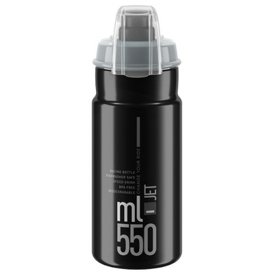 New Elite Jet Plus bottle 74mm 550mL black/grey 0190409