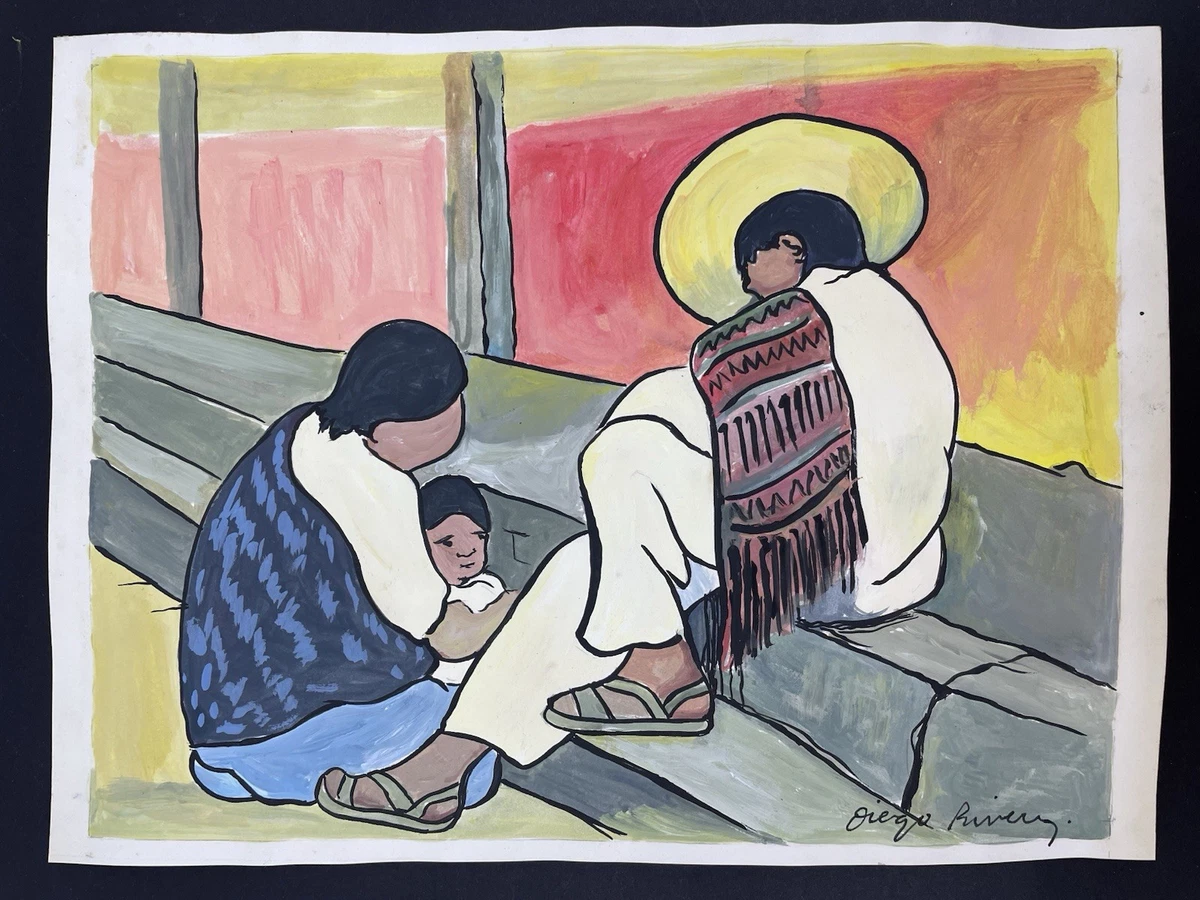 Signed Art Paintings Diego Rivera for sale | eBay