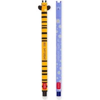 Legami Radierbare Gelstifte Set 2 Stk 0,7Mm Biene Nilpferd Verschiedene Farben