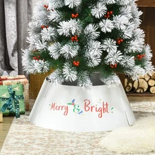 Christmas Tree Collar Steel Ring Skirt Home Xmas Decoration for Artificial Tree