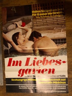 Im Liebesgarten Orginal DIN A1 Erotik Kinoplakat gut