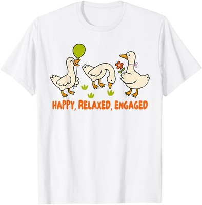 ABA Squad Behavior Analyst Silly Goose Happy Relaxed Engaged T-Shirt