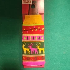 Freaker USA Beverage Insulator Koozie Holly Jolly Reindeer