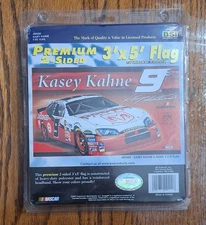 NEW Kasey Kahne #9 Dodge Dealers 3'x5' 2-Sided Flag #09200 BSI Products 2007