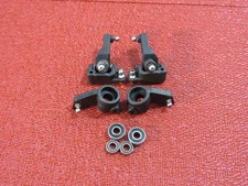 Vintage Associated RC10B4 SC10 Steering Caster Block, Axles, Rear Hubs. #0973
