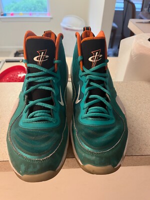 Size 9.5 - Nike Air Penny 5 Miami Dolphins 2012